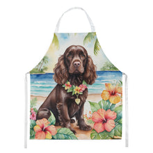 Load image into Gallery viewer, Cocker Spaniel Luau Apron – Artist-Designed Kitchen, BBQ &amp; Craft Apron