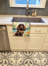 Load image into Gallery viewer, Cocker Spaniel Luau Kitchen Towel