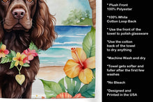 Load image into Gallery viewer, Cocker Spaniel Luau Kitchen Towel