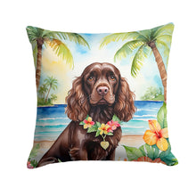 Load image into Gallery viewer, Cocker Spaniel Luau Throw Pillow