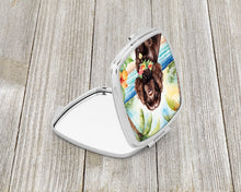 Load image into Gallery viewer, Cocker Spaniel Luau Compact Mirror – Stylish Purse Mirror with Artistic Covers