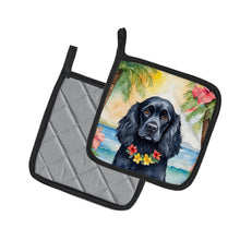 Load image into Gallery viewer, Cocker Spaniel Luau Pot Holders - Set of 2 Decorative Kitchen Helpers | Made in the USA