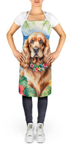 Load image into Gallery viewer, Cocker Spaniel Luau Apron – Artist-Designed Kitchen, BBQ &amp; Craft Apron