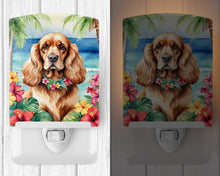 Load image into Gallery viewer, Cocker Spaniel Luau Ceramic Night Light