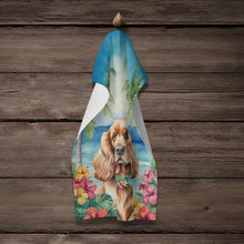 Load image into Gallery viewer, Cocker Spaniel Luau Kitchen Towel