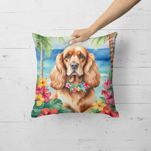 Load image into Gallery viewer, Cocker Spaniel Luau Throw Pillow