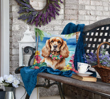 Load image into Gallery viewer, Cocker Spaniel Luau Throw Pillow
