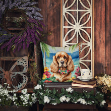 Load image into Gallery viewer, Cocker Spaniel Luau Throw Pillow