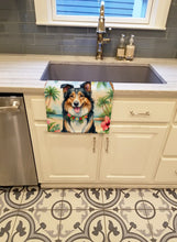 Load image into Gallery viewer, Collie Luau Kitchen Towel