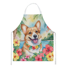 Load image into Gallery viewer, Corgi Luau Apron – Artist-Designed Kitchen, BBQ &amp; Craft Apron