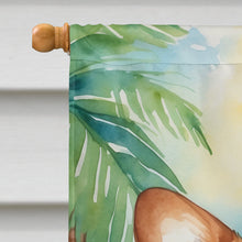 Load image into Gallery viewer, Corgi Luau House Flag