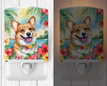 Load image into Gallery viewer, Corgi Luau Ceramic Night Light