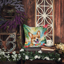 Load image into Gallery viewer, Corgi Luau Throw Pillow