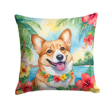 Load image into Gallery viewer, Corgi Luau Throw Pillow