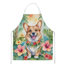 Load image into Gallery viewer, Corgi Luau Apron – Artist-Designed Kitchen, BBQ &amp; Craft Apron