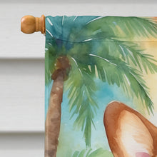 Load image into Gallery viewer, Corgi Luau House Flag
