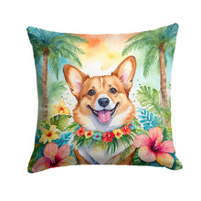 Load image into Gallery viewer, Corgi Luau Throw Pillow