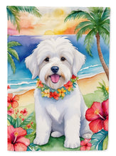 Load image into Gallery viewer, Coton de Tulear Luau House Flag