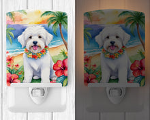 Load image into Gallery viewer, Coton de Tulear Luau Ceramic Night Light