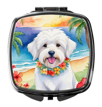 Load image into Gallery viewer, Coton de Tulear Luau Compact Mirror – Stylish Purse Mirror with Artistic Covers