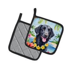 Load image into Gallery viewer, Curly-Coated Retriever Luau Pot Holders - Set of 2 Decorative Kitchen Helpers | Made in the USA