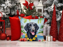 Load image into Gallery viewer, Curly-Coated Retriever Luau Throw Pillow - 14x14 Decorative Pillow – Art for Your Home &amp; Patio