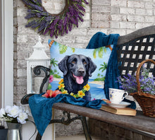 Load image into Gallery viewer, Curly-Coated Retriever Luau Throw Pillow