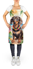 Load image into Gallery viewer, Dachshund Luau Apron – Artist-Designed Kitchen, BBQ &amp; Craft Apron
