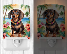 Load image into Gallery viewer, Dachshund Luau Ceramic Night Light