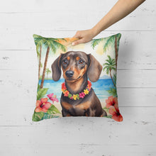 Load image into Gallery viewer, Dachshund Luau Throw Pillow