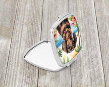 Load image into Gallery viewer, Dachshund Luau Compact Mirror – Stylish Purse Mirror with Artistic Covers