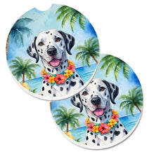 Load image into Gallery viewer, Dalmatian Luau Car Coasters – Set of 2 - Absorbent Stone with Fun &amp; Functional Artwork