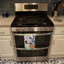 Load image into Gallery viewer, Dalmatian Luau Kitchen Towel