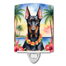 Load image into Gallery viewer, Doberman Pinscher Luau Ceramic Night Light