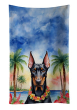 Load image into Gallery viewer, Doberman Pinscher Luau Kitchen Towel