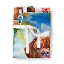 Load image into Gallery viewer, Dogue de Bordeaux Luau Apron – Artist-Designed Kitchen, BBQ &amp; Craft Apron