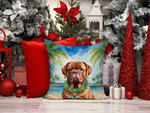 Load image into Gallery viewer, Dogue de Bordeaux Luau Throw Pillow - 14x14 Decorative Pillow – Art for Your Home &amp; Patio