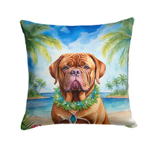 Load image into Gallery viewer, Dogue de Bordeaux Luau Throw Pillow - 14x14 Decorative Pillow – Art for Your Home &amp; Patio