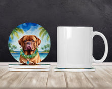 Load image into Gallery viewer, Dogue de Bordeaux Luau Large Sandstone Coasters Pack of 4