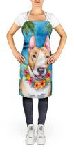 Load image into Gallery viewer, English Bull Terrier Luau Apron – Artist-Designed Kitchen, BBQ &amp; Craft Apron