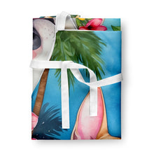 Load image into Gallery viewer, English Bull Terrier Luau Apron – Artist-Designed Kitchen, BBQ &amp; Craft Apron