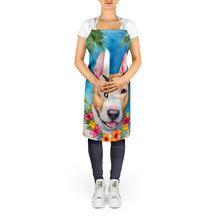 Load image into Gallery viewer, English Bull Terrier Luau Apron – Artist-Designed Kitchen, BBQ &amp; Craft Apron
