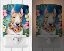 Load image into Gallery viewer, English Bull Terrier Luau Ceramic Night Light