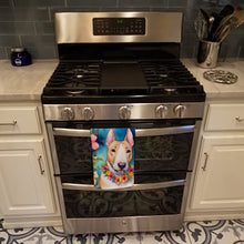 Load image into Gallery viewer, English Bull Terrier Luau Kitchen Towel