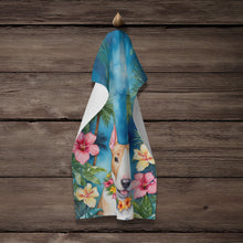 Load image into Gallery viewer, English Bull Terrier Luau Kitchen Towel