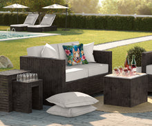 Load image into Gallery viewer, English Bull Terrier Luau Throw Pillow