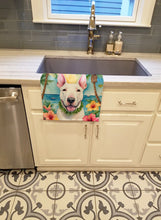 Load image into Gallery viewer, English Bull Terrier Luau Kitchen Towel