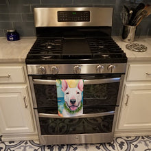 Load image into Gallery viewer, English Bull Terrier Luau Kitchen Towel