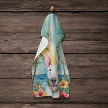 Load image into Gallery viewer, English Bull Terrier Luau Kitchen Towel