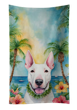 Load image into Gallery viewer, English Bull Terrier Luau Kitchen Towel